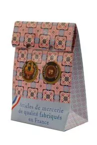 4 Bobines Bois Miniatures étiquettes Fil Au Conscrit