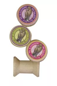 4 Bobines Bois Miniatures étiquettes Fil Au Sajou