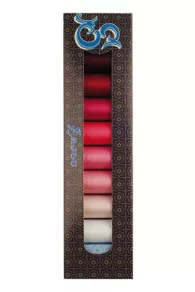 Boîte 8 Bobines Fil Polyester Rose Shocking