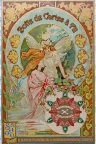 Boîte à Couture Vide Art Nouveau 5 Boîte à Couture Vide Art Nouveau – Image 3