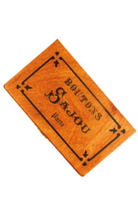 Boîte Bois Sérigraphiée Boutons