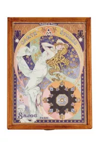 Boîte En Bois Cartes à Fil Carte Étoilée