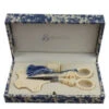 Ciseaux Broderie Ivoire S Nécessaire Jouy Bleu -Maison Sajou Soldes ciseaux broderie ivoire s necessaire jouy bleu