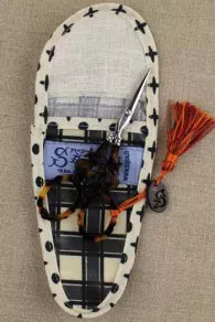 Etui Porte-ciseaux Toile Cirée Carreaux Noirs - M 5 Etui Porte-ciseaux Toile Cirée Carreaux Noirs - M – Image 3