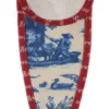 Etui Porte-ciseaux Toile De Jouy Bleue-bordeaux - XL -Maison Sajou Soldes etui porte ciseaux toile de jouy bleue bordeaux xl