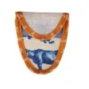 Etui Porte-ciseaux Toile De Jouy Bleue-orange - S -Maison Sajou Soldes etui porte ciseaux toile de jouy bleue orange s