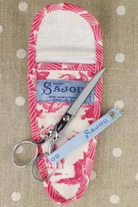 Etui Porte-ciseaux Toile De Jouy Rose - L 5 Etui Porte-ciseaux Toile De Jouy Rose - L – Image 3