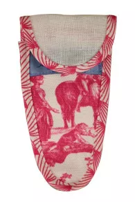 Etui Porte-ciseaux Toile De Jouy Rose - L 3 Etui Porte-ciseaux Toile De Jouy Rose - L