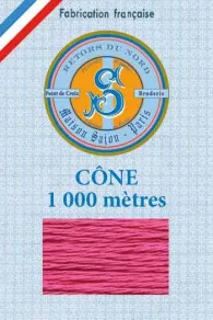 Fil Broderie Retors Du Nord Cône 2025 - Pivoine