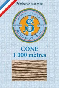 Fil Broderie Retors Du Nord Cône 2227 - Sable