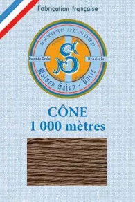 Fil Broderie Retors Du Nord Cône 2234 - Chamois