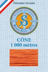 Fil Broderie Retors Du Nord Cône 2405 - Orange