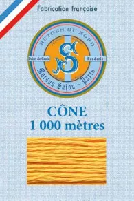 Fil Broderie Retors Du Nord Cône 2529 - Or 3 Fil Broderie Retors Du Nord Cône 2529 - Or