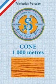 Fil Broderie Retors Du Nord Cône 2540 - Mandarine