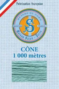Maison Sajou Soldes 12 Fil Broderie Retors Du Nord Cône 2777 - Émeraude