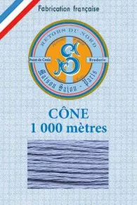 Fil Broderie Retors Du Nord Cône 2838 - Myosotis 3 Fil Broderie Retors Du Nord Cône 2838 - Myosotis