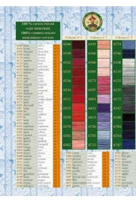 Fil Coton Boîte 12 Bobines Tons éteints 5 Fil Coton Boîte 12 Bobines Tons éteints – Image 3