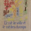 Fils Broderie Point De Croix Le Rat Des Villes Et Le Rat Des Champs -Maison Sajou Soldes fils broderie point de croix le rat des villes et le rat des champs