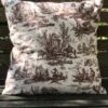 Housse Coussin 40 X 40cm Abreuvoir Marron