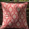 Housse Coussin 40 X 40cm Damas Rouge 1 -Maison Sajou Soldes housse coussin 40 x 40cm damas rouge 1