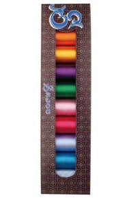 Huit Bobines Fil Broderie Rayonne Boîte Cadeau 2