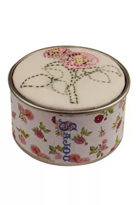 Kit Broderie Boîte Rose Souvenir Malmaison