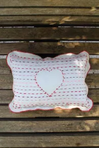 Kit Coussin Broderie Cœur