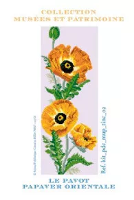 Kit De Point De Croix Fleur Pavot