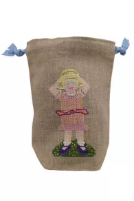 Kit De Point De Croix Petite Fille Sajou Flavie