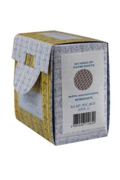 Kit Point De Croix Boîte Mignonnette Bordeaux -Maison Sajou Soldes kit point de croix boite mignonnette bordeaux 1