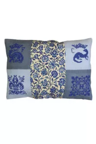 Kit Point De Croix Coussin Chenonceau Bleu
