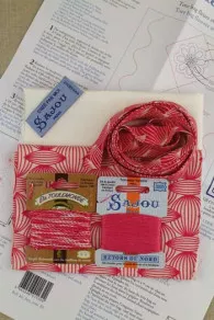 Kit Tote Bag Broderie Plaisirs Rose