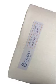 Lin à Broder 12 Fils Au Cm Au Mètre Blanc