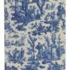 Porte-cartes Toile Cirée Offrande Miniature Bleu -Maison Sajou Soldes porte cartes toile ciree offrande miniature bleu