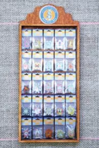 Présentoir Bois Miniature Cartes à Fil 3 Présentoir Bois Miniature Cartes à Fil