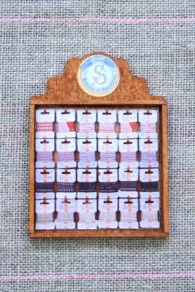 Présentoir Bois Miniature Rubans Comptoir