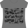 T-shirt Gris Chiné Toile De Jouy Noir - Taille S 1 T-shirt Gris Chiné Toile De Jouy Noir - Taille S -Maison Sajou Soldes t shirt gris chine toile de jouy noir taille s