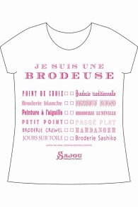 T-shirt Je Suis Une Brodeuse - Taille S