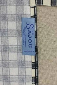 Tablier De Cuisine Carreaux Noir Et écru 5 Tablier De Cuisine Carreaux Noir Et écru – Image 3