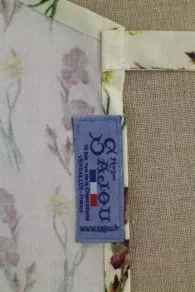 Tablier De Cuisine Tissu Iris Et Narcisses