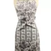 Tablier De Cuisine Toile De Jouy Grise -Maison Sajou Soldes tablier de cuisine toile de jouy grise