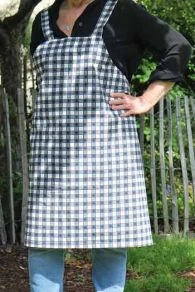 Maison Sajou Soldes 29 Tablier Japonais Tissu Carreaux Noir Et écru