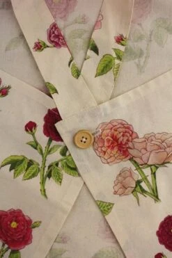 Tablier Japonais Tissu Roses Joséphine -Maison Sajou Soldes tablier japonais tissu roses josephine 3