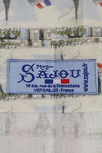 Tablier Japonais Tissu Tours Eiffel 7 Tablier Japonais Tissu Tours Eiffel – Image 5