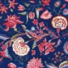 Tissu Indienne Au Mètre Fond Bleu Marine N°03 -Maison Sajou Soldes tissu indienne au metre fond bleu marine n03