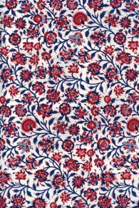 Tissu Indienne Au Mètre Fond Crème N°09