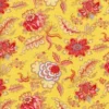 Tissu Indienne Au Mètre Fond Jaune N°14 -Maison Sajou Soldes tissu indienne au metre fond jaune n14