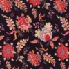 Tissu Indienne Au Mètre Fond Noir N°19 -Maison Sajou Soldes tissu indienne au metre fond noir n19