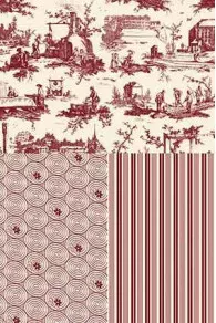 Toile De Jouy Bordeaux Au Mètre Travaux 5 Toile De Jouy Bordeaux Au Mètre Travaux – Image 3