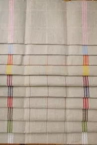 Torchon à Broder Lin Naturel Carreaux Marron 5 Torchon à Broder Lin Naturel Carreaux Marron – Image 3